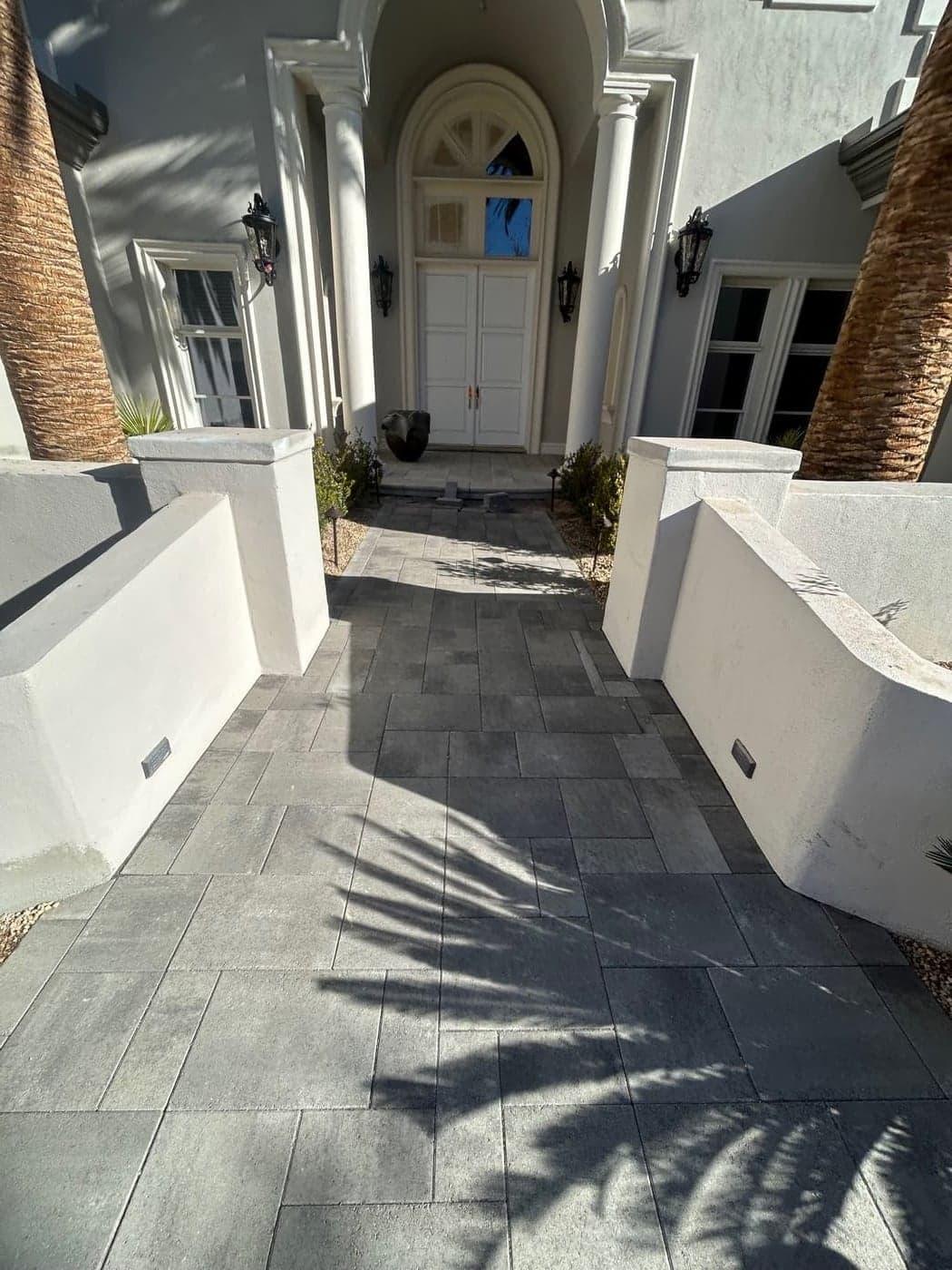 Driveway paver landscape design Las Vegas
