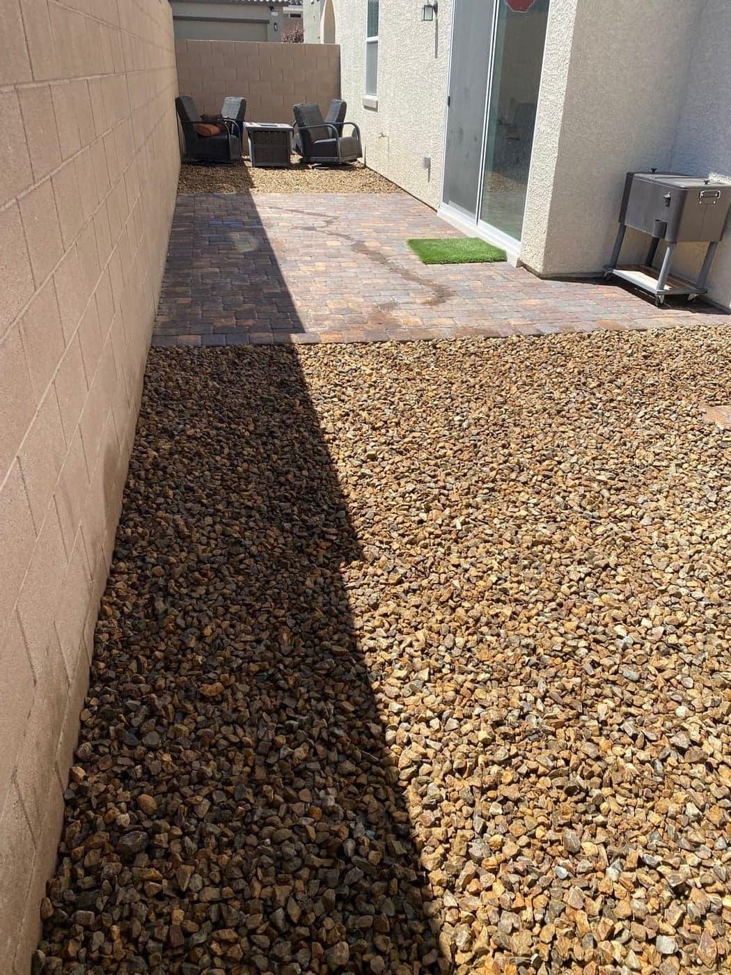 Desert-friendly paver patio Las Vegas