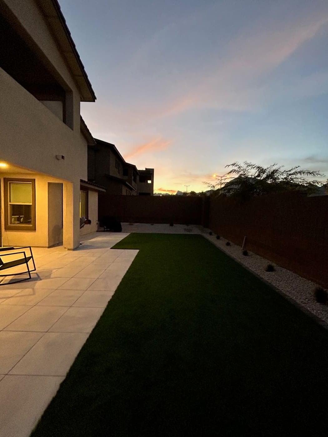 Desert-adapted xeriscape plants installed by American Outdoor Living
