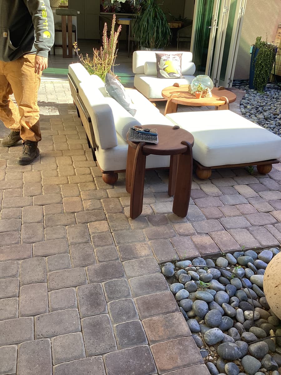 Courtyard overview — before
